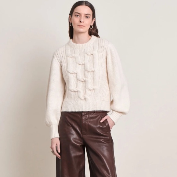 Eleven Six Marlowe Ivory Sweater Small - Picture 3 of 9